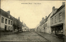 Bailleul Rue D'Ypres Postcard