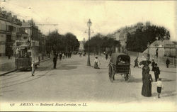 Boulevard Alsace Lorraine Amiens, France Postcard Postcard