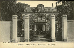 Hotel Du Parc Restaurnat Chartres, France Postcard Postcard