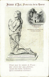 Statue Donnee Par Louis XI A Domremy Postcard