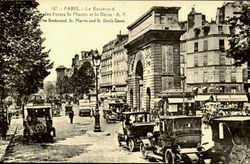 The Boulevard, St. Marin and St Denis Gates Postcard