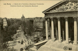 Madeleine Church And Malesherbes Boulevard Postcard