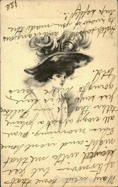 Glamour Woman with Hat Women