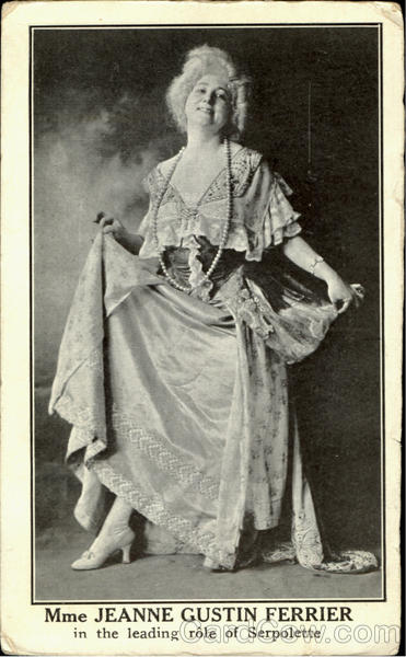 Mme Jeanne Gustin Ferrier In The Leading Role Of Serpolette