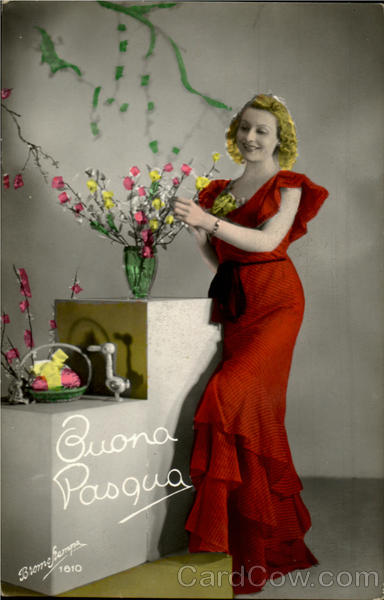 Buona Pasqua - Tinted Real Photo Easter