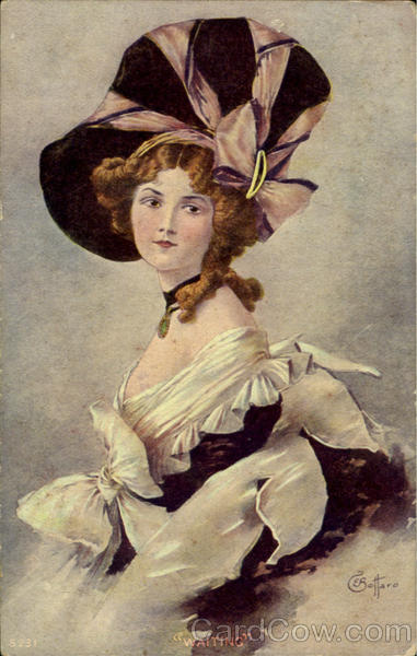 Waiting E. Bottaro Artist Signed