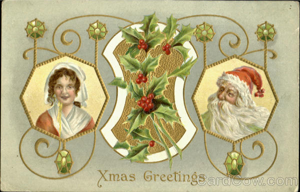 Xmas Greetings Santa Claus