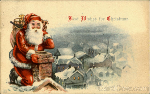 Best Wishes For Christmas Santa Claus
