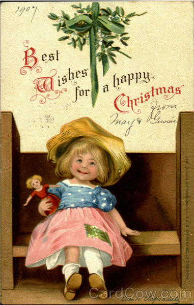 Best Wishes For A Happy Christmas Ellen Clapsaddle