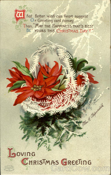 Loving Christmas Greeting Ellen Clapsaddle