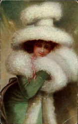 Glamour Woman Postcard