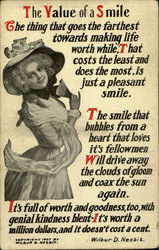 The Value Of A Smile Postcard