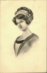 Glamour Woman Postcard