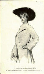 The G.G. Wiederseim Girl Postcard