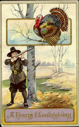 A Hearty Thanksgiving Postcard