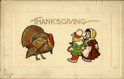 Thanksgiving Pilgrims Postcard Postcard