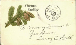 Christmas Greetings Postcard