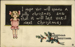 Christmas Greetings Postcard