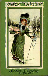 Xmas Wishes Postcard