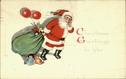 Christmas Greetings To You Postcard
