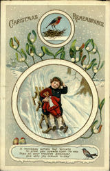 Christmas Remembrance Children Postcard Postcard