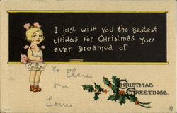 Christmas Greetings Postcard