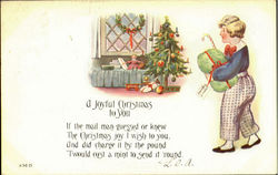 A Joyful Christmas To You Children Postcard Postcard