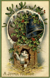 A Joyful Yuletide Christmas Postcard Postcard