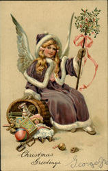Christmas Greetings Postcard