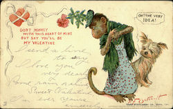 Don't Monkey with this heart of mine R. F. Outcault Postcard Postcard