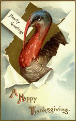 Hearty Greetings Postcard