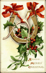 A Merry Christmas Children Postcard Postcard