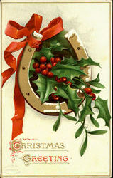 Christmas Greeting Postcard Postcard