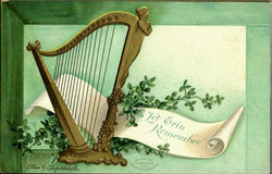 Let Erin Remember Harp Postcard