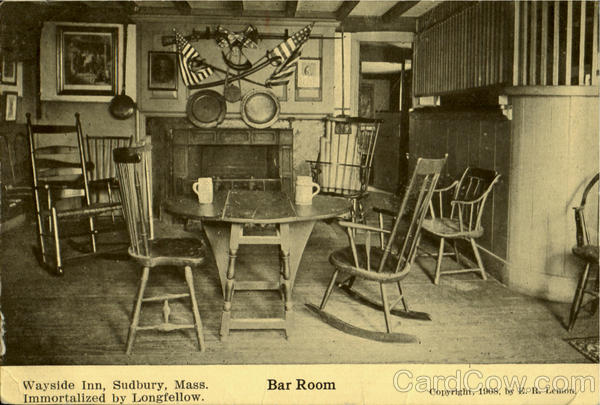 Wayside Inn Bar Room Sudbury Massachusetts