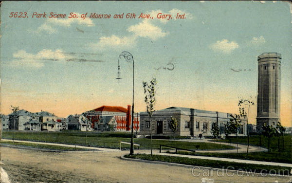 Park Scene, So. Of monroe and 6th Ave Gary Indiana
