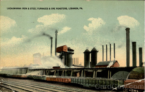 Lackawanna Iron & Steel Furnaces & Ore Roasters Lebanon Pennsylvania