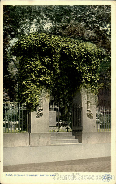 Entrance To Granary Boston Massachusetts