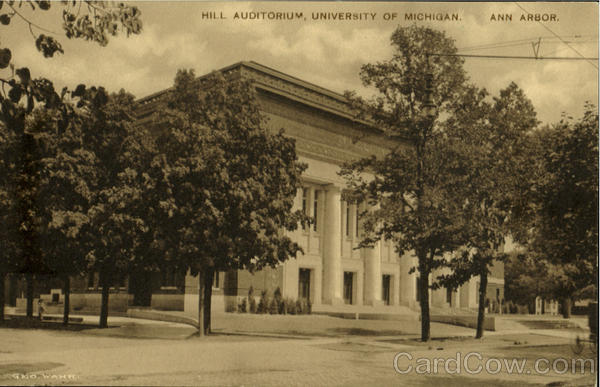 Hill Auditorium, University Of Michigan Ann Arbor