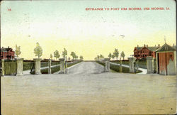Entrance To Fort Des Moines Iowa Postcard Postcard