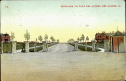 Entrance To Fort Des Moines Postcard