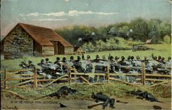 At The Mc Pherson Barn Gettysburg, PA Postcard Postcard