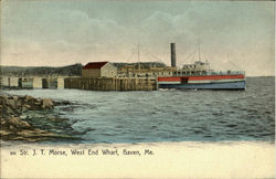 Str. J. T. Morse Haven, ME Postcard Postcard