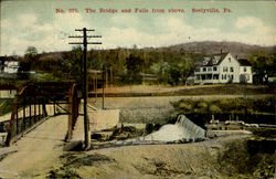 The Bridge And Falls From Above Postcard
