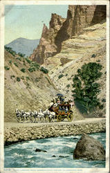 Along Gardiner River, Yellowstone Park Wyoming Yellowstone National Park Postcard Postcard