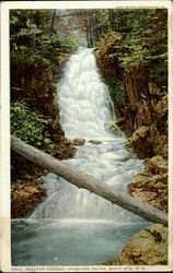 Beecher Cascade, Crawford Notch White Mountains, NH Postcard Postcard