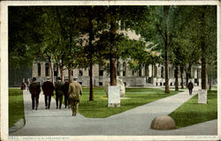 Campus, University Of Michigan Postcard