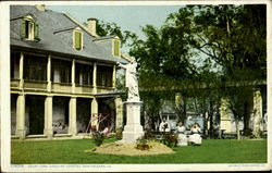 Court Yard, Ursuline Convent Postcard