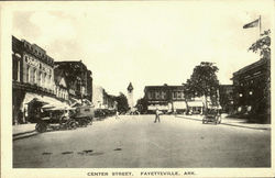 Center Street Fayetteville, AR Postcard Postcard