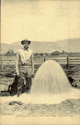 Artesian Well Tulare, CA Postcard Postcard